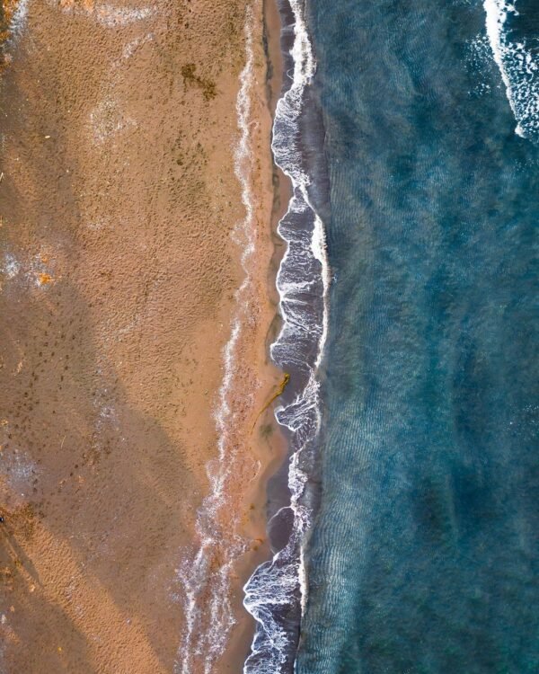 Turquoise Coastline — Aerial Print